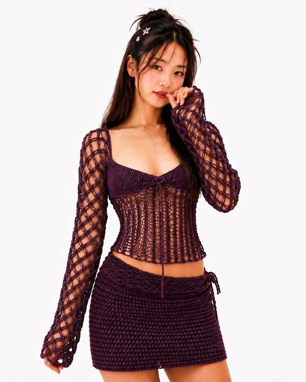 The Soft Riot Crop Set — Midnight