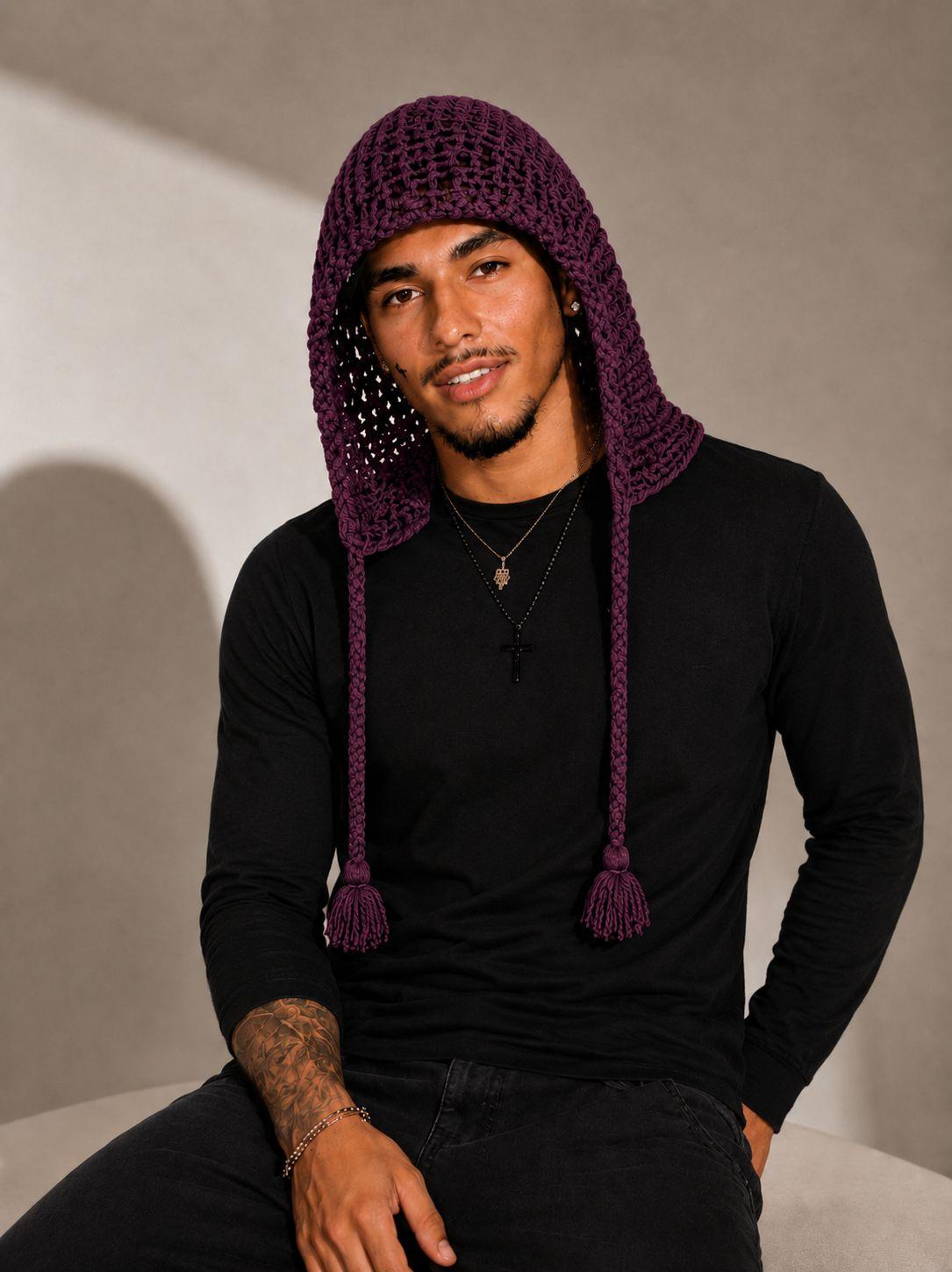 The Soft Riot Hood — Deep Plum
